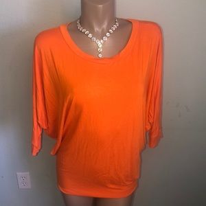 JUBILEE Couture Orange Top - M